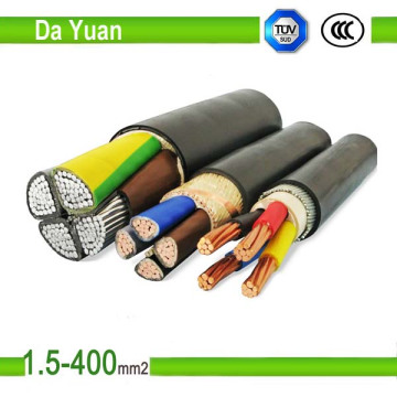 4 Core Yjlv 4 * 95mm2 Cable de alimentación aislado Al / XLPE / PVC